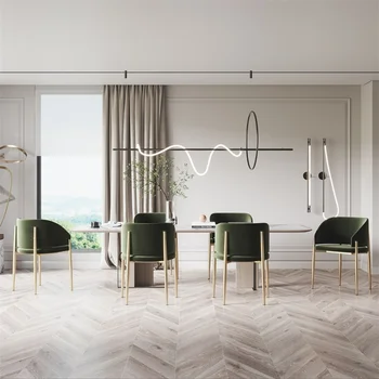 Скандинавское Индивидуальное кресло Дизайнерские Современные Роскошные Стулья для гостиной и столовой Удобные Шезлонги Salle Manger Товары для дома