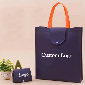 500 шт. / лот, Оптовые складные сумки из полипропиленовой ткани на заказ с вашим собственным логотипом, TNT Tote, Рекламирующий деловые покупки ткани