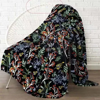 Супер Мягкие пледы с листьями, теплая зима для кровати, Роскошное Фланелевое одеяло для простыни, легкое теплое плюшевое одеяло для дома