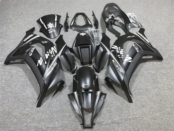 Инжекционный Новый комплект обтекателей ABS Подходит для Kawasaki Ninja ZX-10R ZX10R 2011 2012 2013 2014 2015 11 12 13 14 15 Кузов матово-черный