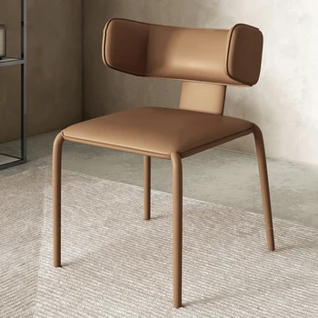 Кухонные обеденные стулья из искусственной кожи Nordic Salon, Обеденные стулья уникального дизайна, Современная роскошная мебель для дома Sedie Da Pranzo WK50CY
