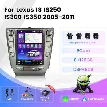 Android Для Lexus IS250 IS300 IS200 IS220 IS350 2005-2012 Автомобильный Радиоприемник в стиле Tesla Мультимедийный Плеер GPS Стерео Головное устройство Carplay
