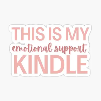 Это моя Эмоциональная поддержка, Kindle, 10 шт., наклейки для украшения ноутбука, аниме-арт, Бутылки для воды, фон, Домашний принт
