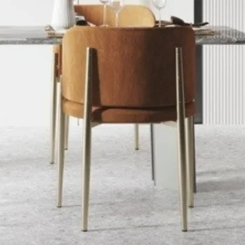 Офисное кресло с подлокотниками, Обеденные стулья Скандинавского роскошного дизайна, Обеденные стулья из металла, мебель для гостиной, мебель для балкона