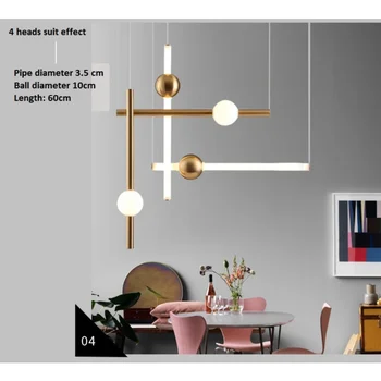 Светодиодный подвесной светильник в скандинавском стиле, роскошная гостиная, столовая, подвесные светильники, кабинет, постмодернистский подвесной светильник