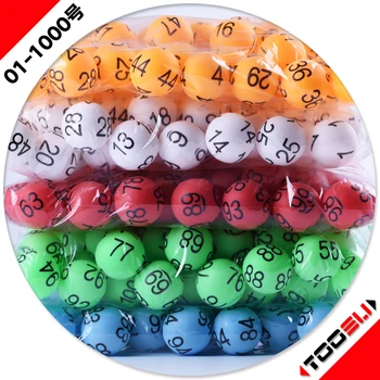 шестигранный Лотерейный мяч с номером 01-100 Бесшовный цифровой мяч для пинг понга с коробкой