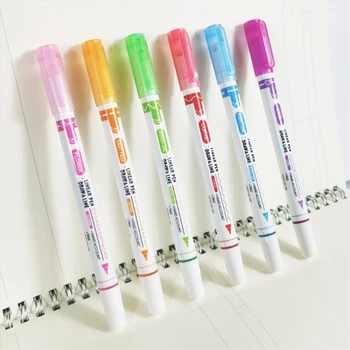 Цветные ручки Фломастеры с двумя наконечниками различной формы Fine Line для скрапбукинга, ведения журналов, изготовления открыток