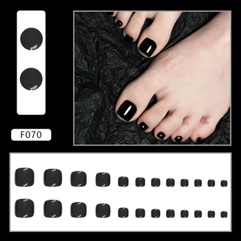Специальные накладные ногти на ногах короткие ноготь набор белых типсов для ногтей uñas gelnägel типсы с клеевым прессом для акриловых ногтей миндальный накладной