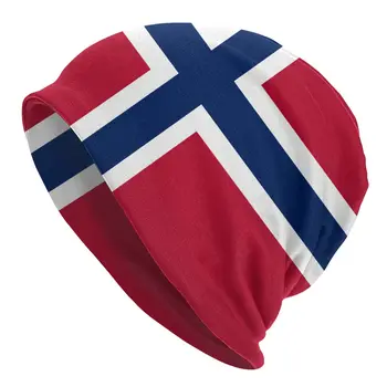 Изготовленный на Заказ Флаг Норвегии, Шапка-Бини С Напуском Для Мужчин И Женщин, Крутые Вязаные Тюбетейки, Шапочки-Ушанки для Зимних Лыж