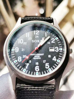 1963 год Хронометр Пилот Крутой Парень Мужчина Многофункциональный дисплей Светящиеся военные часы 1963 года Уникальная винтажная индивидуальность Мужские часы