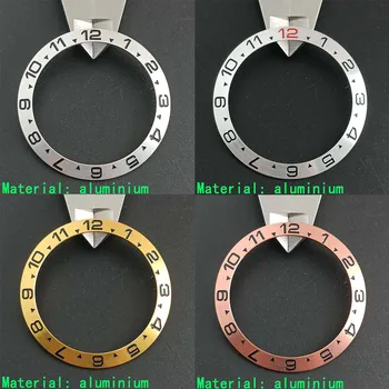 38 мм Керамическая алюминиевая вставка безеля для мужских часов Часы Заменяют аксессуары Watchsuper Вставки безеля для часов