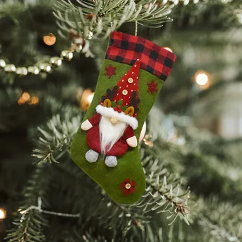 Большие чулки, Подарочные носки с конфетами, рождественские украшения, украшения для домашней Рождественской вечеринки