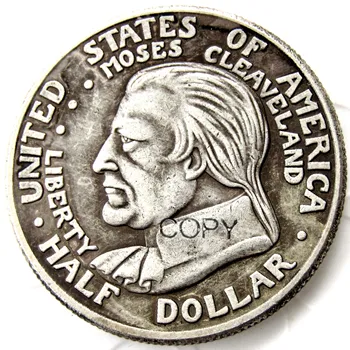 Памятные монеты в честь Столетия Кливленда 1936 года, посеребренные копии монет в полдоллара