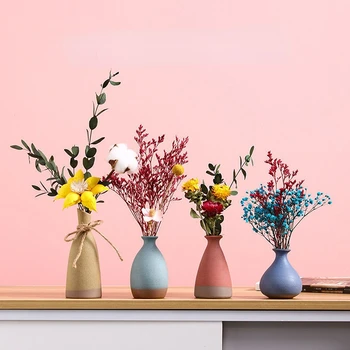 Мини-ваза ins чайный столик рабочий стол гостиной цветочные украшения сухоцветные украшения мебель для дома скандинавская ваза вазы traf