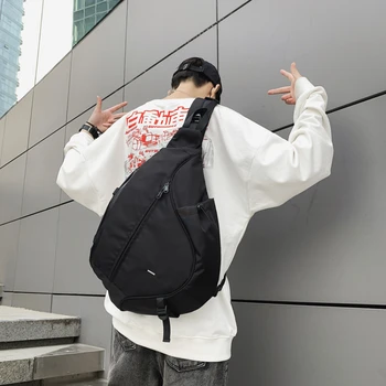 Инструменты в стиле хип-хоп, сумка-мессенджер, мужская модная брендовая крупнотоннажная японская индивидуальность, уличная спортивная нагрудная сумка, сумки через плечо