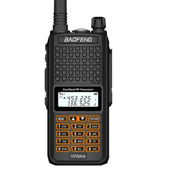 BAOFENG UV2plus Портативное Двустороннее Радио 10 Вт Двухдиапазонный IP68 Водонепроницаемый Walkie Talkie BF-UV2plus CB Радиостанция FM-Трансивер