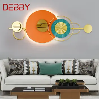 Настенный светильник DEBBY Modern с изображением на стене, светодиодный Роскошный Креативный скандинавский фон, внутреннее бра для дома, Гостиной, спальни