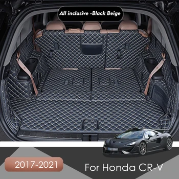 Изготовленные на заказ кожаные автомобильные коврики для багажника Honda CR-V 2017-2021 Задний коврик для багажника Лоток Ковер грязь