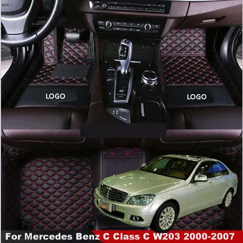 Автомобильные коврики для Mercedes Benz C Class C W203 2000-2007 Аксессуары серии C для ног Автомобильные коврики Водонепроницаемый ковер