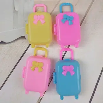 2 шт./компл. Игрушка-чемодан, милый косплей, легкий кукольный домик, миниатюрный багаж, игрушка для хранения чемоданов для детей