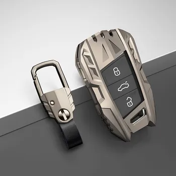Чехол для ключей автомобиля Volkswagen VW Tiguan MK2 Magotan Passat B8 CC Для Skoda Superb A7 2017 2018 2019 2020 чехол для ключей
