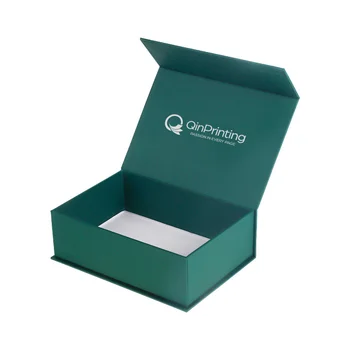Упаковка Зеленого Цвета Магнитная с Персональным Логотипом, Изготовленная на Заказ Жесткая Коробка Для Печати