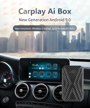 Обновленная версия Для автомобильного Мультимедийного плеера Apple Carplay AI Box 4 + 64G CP600P Mirror Link Wireless Carplay Android 9.0 system