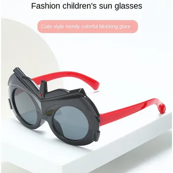 Новые Детские Солнцезащитные очки Для мальчиков и девочек С милым мультяшным изображением Ультрачеловека В форме Кошачьего Глаза, Солнцезащитные Очки для защиты детей, Винтажные Очки UV400