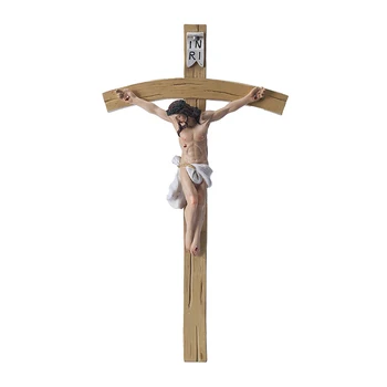 Католический Христос Diyalo, прибитый на кресте INRI, Распятие Иисуса, Настенный крест, Коллекция настенного декора для христианского дома из смолы