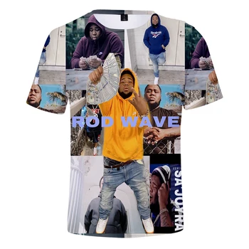 Рэпер Rod Wave Футболка Мужская Женская Мода Негабаритные футболки Детские Хип-Хоп Топы Rod Wave Футболка с 3D принтом Для Мальчиков Camiseta Hombre