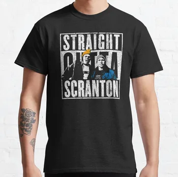 Straight Outta Scranton - Футболка Lazy Scranton, великолепная футболка, мужская блузка, футболки для мужчин