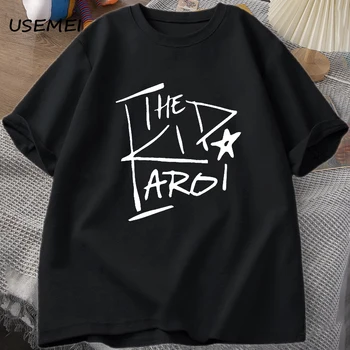 Хлопковая футболка The Kid Laroi, мужские топы, летняя футболка с коротким рукавом, футболки для мужской одежды, футболки с круглым вырезом и принтом, мужская одежда оверсайз