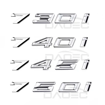 Автомобильный ABS Багажник Буквы Логотип 730i 740i 745i 750i 760i Значок Эмблема Наклейки Наклейка Для BMW 7 Серии E38 E65 E66 F01 F02 G11 G12 G70
