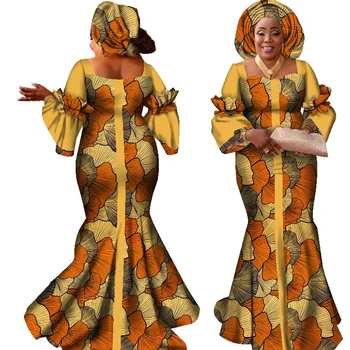 Новые модные африканские топы и юбки в Анкаре для женщин, Свадебная вечеринка, Индивидуальные платья-русалки, Африканская женская одежда