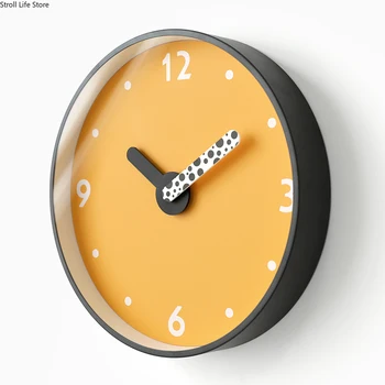 Металлические настенные часы Современного дизайна Home Nordic Silent Креативные Милые Кухонные Часы Настенный Декор для дома в гостиной Horloge Murale Подарок