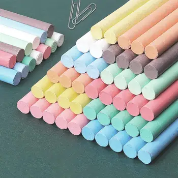 Красочные 12 палочек для рисования без пыли Художественным мелом Школьные канцелярские принадлежности