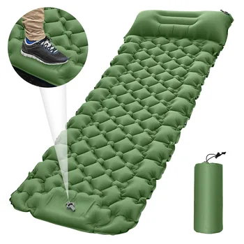 Надувной матрас для кемпинга на открытом воздухе Легкий коврик Воздушная подушка Портативный надувной матрас Водонепроницаемый Спальный коврик для пеших прогулок