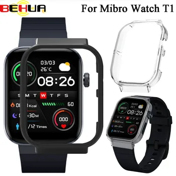 Защитный чехол BEHUA для смарт-часов Mibro Watch T1, рамка для смарт-часов, твердая крышка, защитный чехол для экрана, бампер, противоударные аксессуары