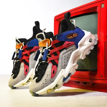 Модные амортизирующие Дышащие мужские спортивные кроссовки для бега, высококачественные удобные мужские кроссовки Плюс размер 39 ~ 45
