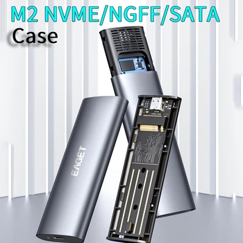 M2 SSD Корпус жесткого диска NVMe / SATA 10 Гбит /с PCIe SSD Коробка для M.2 NVMe NGFF SATA SSD nvme usb адаптер M.2 SSD Чехол для корпуса ПК