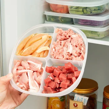 4 Решетки Для сохранения свежести продуктов В ящике для хранения В холодильнике с морозильной камерой, Органайзеры для мяса, лука, имбиря, блюда для придания хрустящей корочки