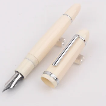 Деловая офисная ручка серии JINHAO X159, акриловый держатель для ручек Iraurita, перо цвета слоновой кости, белые мужские высококачественные брендовые авторучки