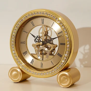Роскошные настольные часы Nordic, креативные Настольные часы для гостиной, Современные настольные часы, прикроватные Маленькие Украшения для офисного стола Ev Saati QF50TC