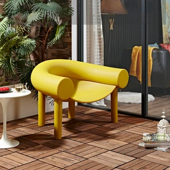 Скандинавские Дизайнерские пластиковые Стулья для гостиной Современный Диван-кресло для отдыха Мебель для гостиной Кресло на ножке Слона Диван-кресло