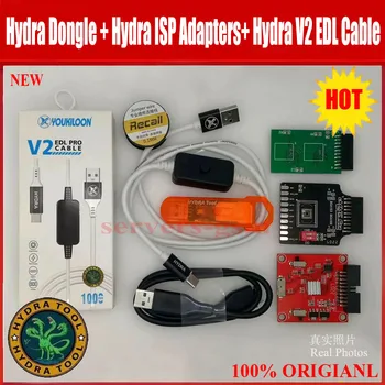 2023 Оригинальный Новый Ключ Hydra Tool + Кабель EDL V2 И Адаптеры eMMC ISP Для BGA153, BGA169, BGA221, BGA162 eMMC Breakout Board Tool