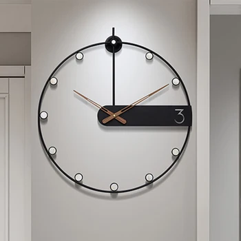 Современные большие кухонные настенные часы для гостиной, металлические бесшумные стильные настенные часы, необычный гигантский предмет интерьера relogio de parede