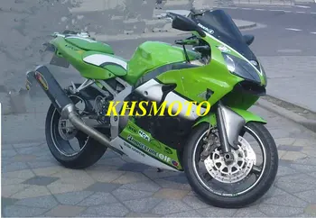 Комплект обтекателей для литья под давлением KAWASAKI Ninja ZX6R 00 01 02 ZX 6R 2000 2001 2002 ABS зеленый белый черный Комплект Обтекателей + 7 подарков KV07