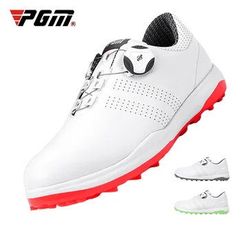 Женская обувь для гольфа PGM, водонепроницаемые легкие кроссовки со шнурками и пряжкой, женские дышащие нескользящие кроссовки, обувь XZ165