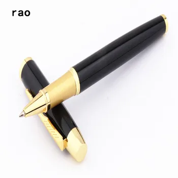 роскошные Высококачественные ручки-роллеры 8007 черного цвета для бизнеса и офиса со средним кончиком Новые