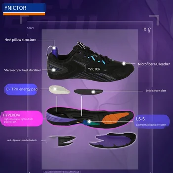 2023 новая Обувь Victor Для Бадминтона Для Мужчин и женщин, Дышащие Высокоэластичные Нескользящие Спортивные Кроссовки, Теннисные A970ACE